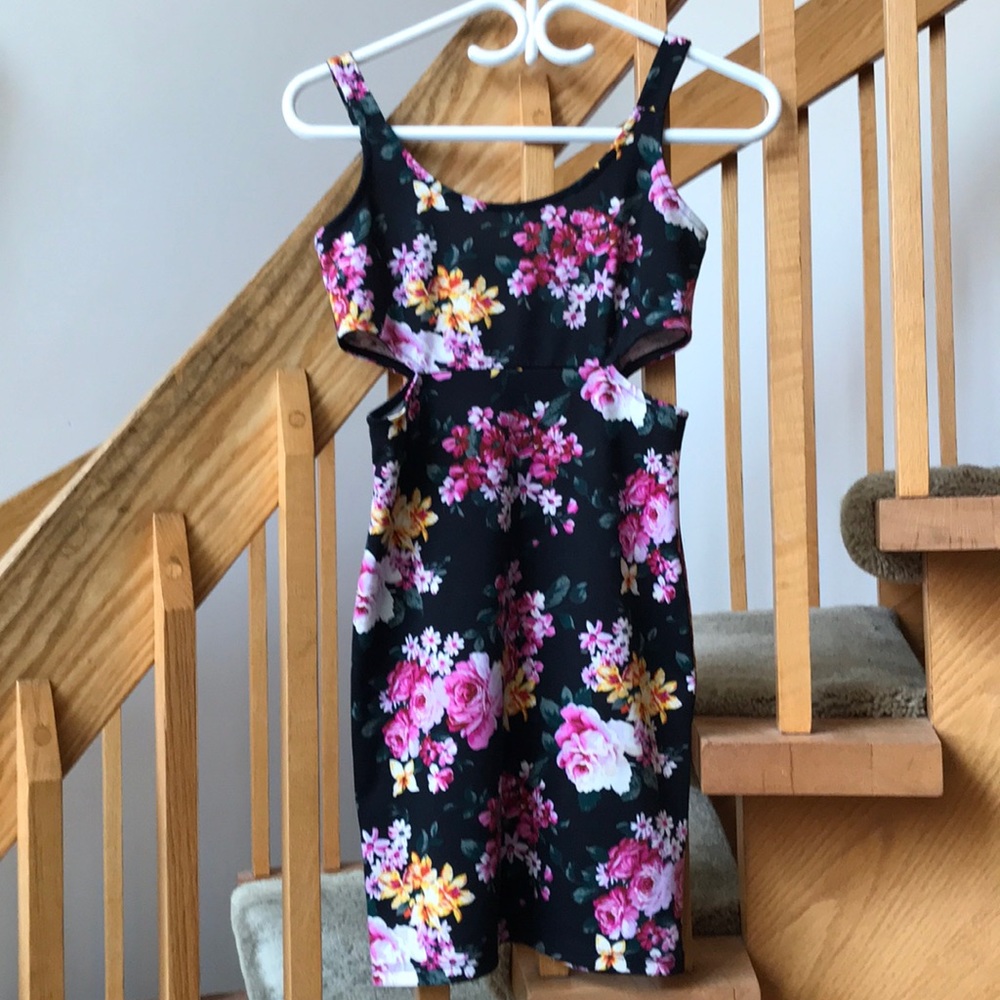 Floral Print Bodycon Dress